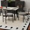 Dining Chair Set of 2 with Curved Backrest and Padded Seat for Comfort